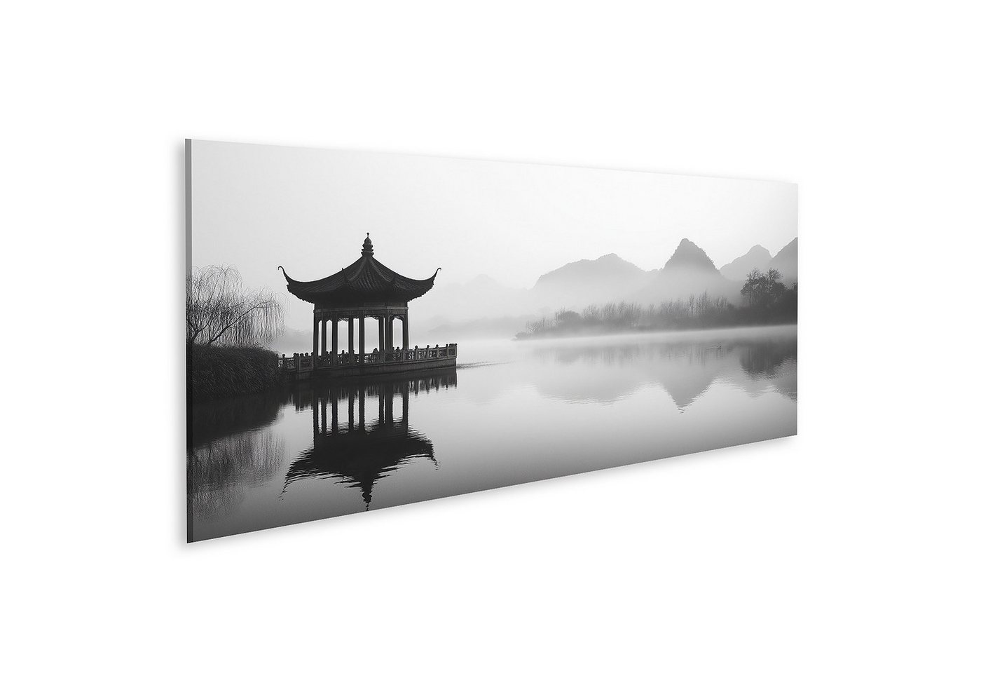 islandburner Leinwandbild, Nebeliger Morgen am chinesischen Pavillon islandburner Leinwandbild, Nebeliger Morgen am chinesischen Pavillon von islandburner