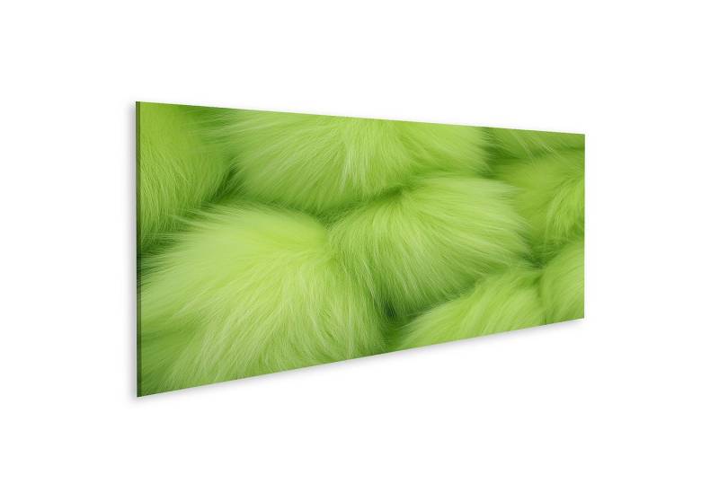 islandburner Leinwandbild, Neongrünes flauschiges Fell Textur islandburner Leinwandbild, Neongrünes flauschiges Fell Textur von islandburner