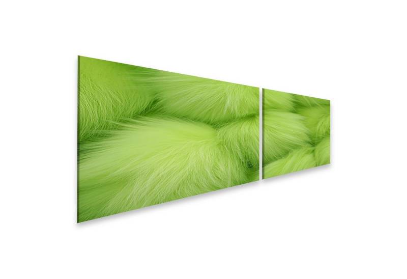 islandburner Leinwandbild, Neongrünes flauschiges Fell Textur islandburner Leinwandbild, Neongrünes flauschiges Fell Textur von islandburner