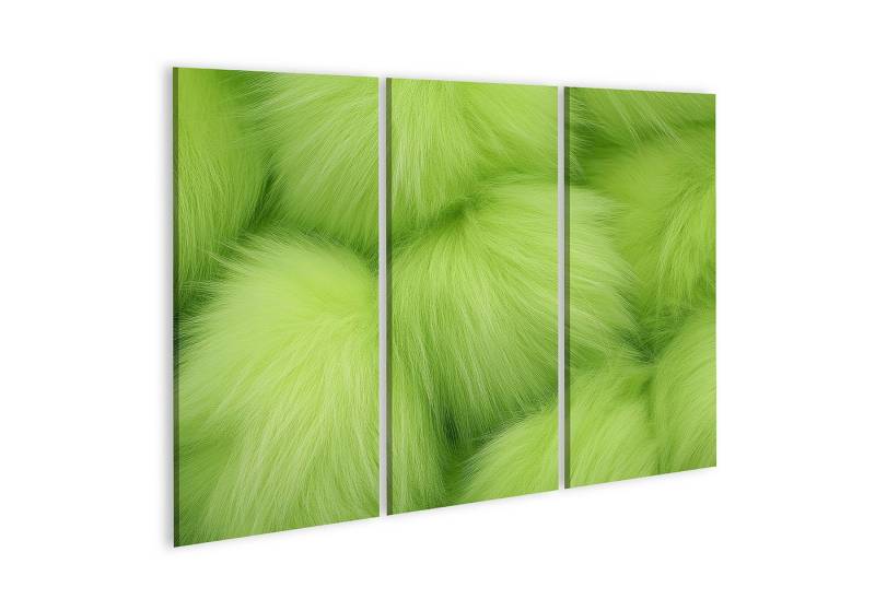 islandburner Leinwandbild, Neongrünes flauschiges Fell Textur islandburner Leinwandbild, Neongrünes flauschiges Fell Textur von islandburner