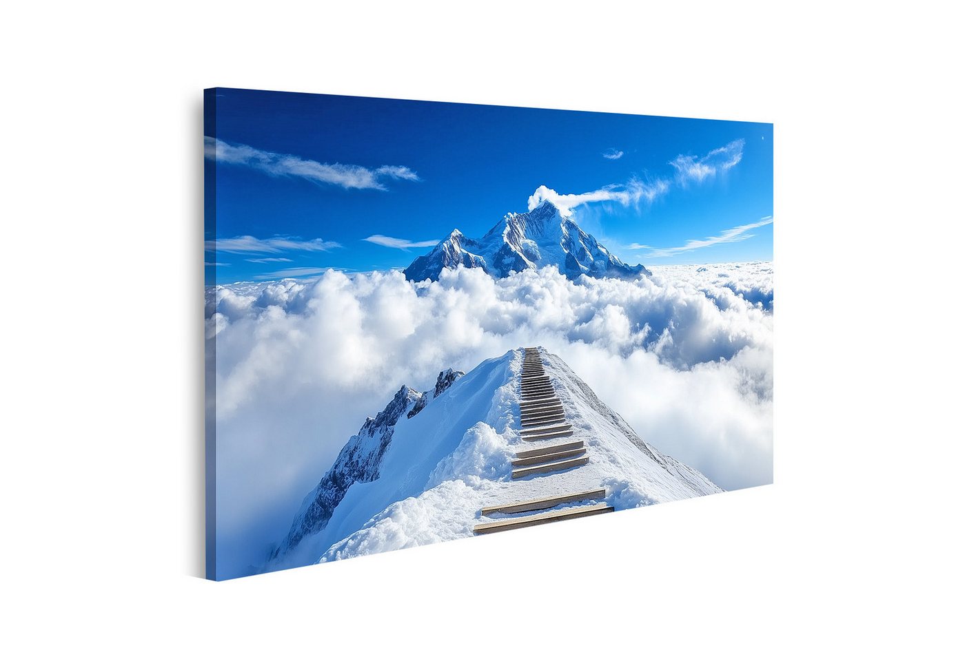 islandburner Leinwandbild, Treppe zum Himmel über den Wolken von islandburner