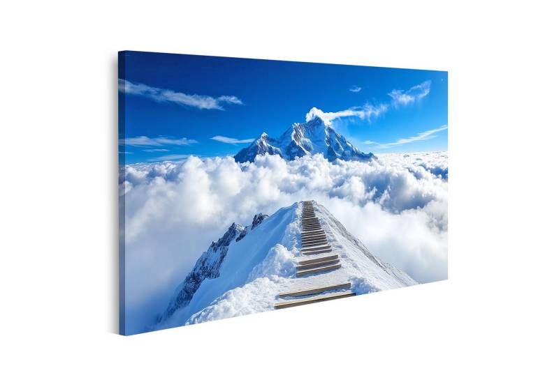 islandburner Leinwandbild, Treppe zum Himmel über den Wolken von islandburner