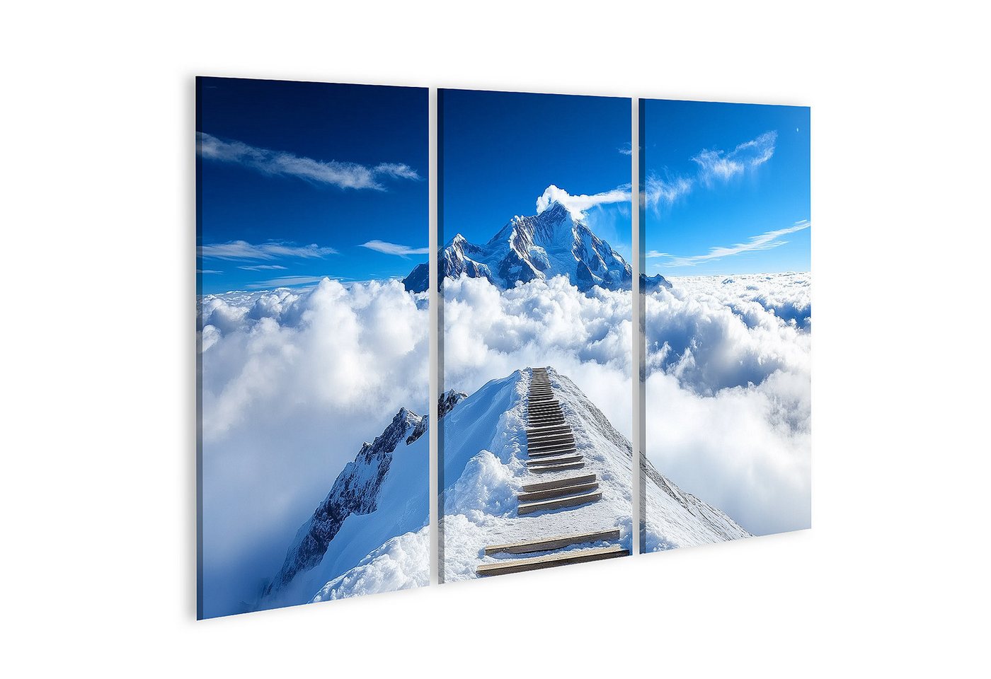 islandburner Leinwandbild, Treppe zum Himmel über den Wolken von islandburner
