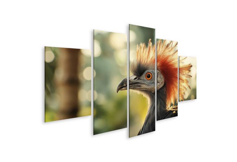 islandburner Leinwandbild, Vogel mit feurigem Federkamm in Natur von islandburner