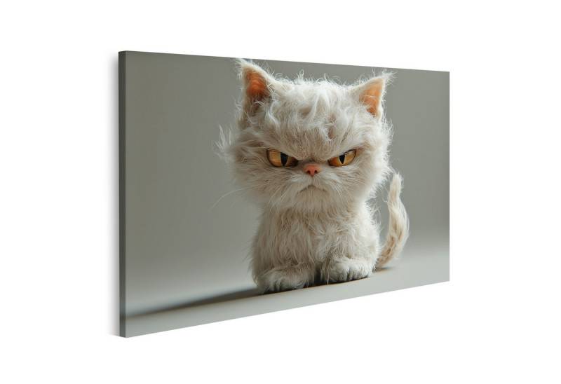 islandburner Leinwandbild 3D niedliche gekritzelte Katze mit struppigem Fell islandburner Leinwandbild 3D niedliche gekritzelte Katze mit struppigem Fell von islandburner
