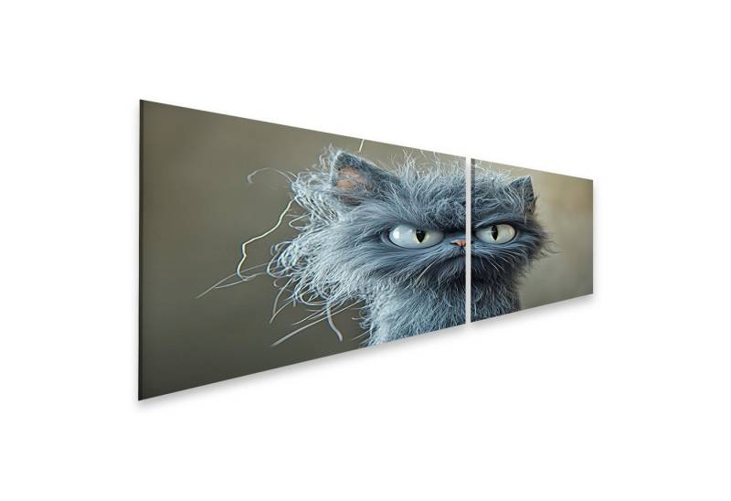 islandburner Leinwandbild 3D niedlicher gekritzelte Katze mit zerzaustem Fell islandburner Leinwandbild 3D niedlicher gekritzelte Katze mit zerzaustem Fell von islandburner