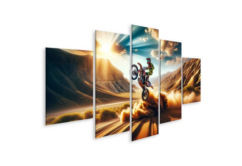 islandburner Leinwandbild Beeindruckender Wheelie Moto Cross atemberaubende Szenerie Bilder islandburner Leinwandbild Beeindruckender Wheelie Moto Cross atemberaubende Szenerie Bilder von islandburner