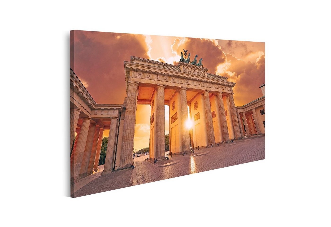 islandburner Leinwandbild Bild auf Leinwand Berlin Brandenburg Tor Wandbild Poster Kunstdruck Bi von islandburner