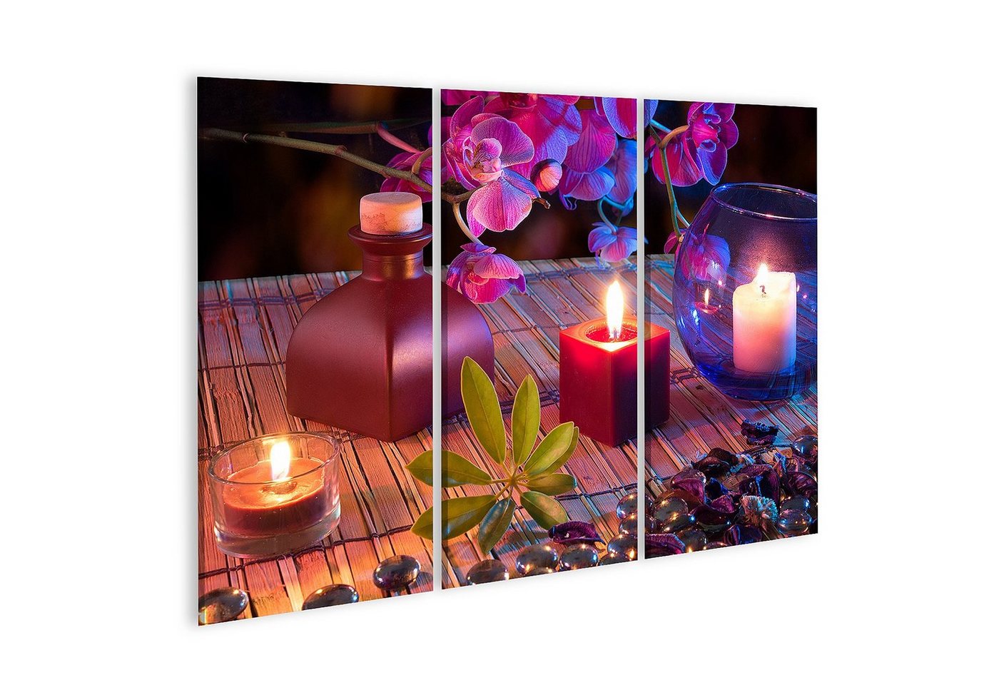 islandburner Leinwandbild Bild auf Leinwand Blatt Kerzen Öl Potpourri Glas Dots Orchideen und W islandburner Leinwandbild Bild auf Leinwand Blatt Kerzen Öl Potpourri Glas Dots Orchideen und W von islandburner