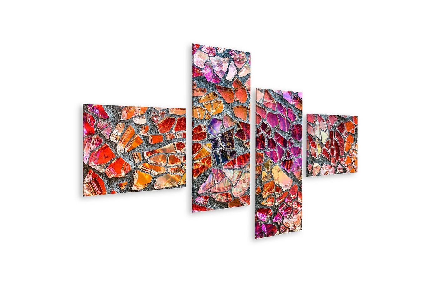 islandburner Leinwandbild Bild auf Leinwand Bunte Glas Mosaik Kunst Und Abstrakte Wand Hintergru von islandburner