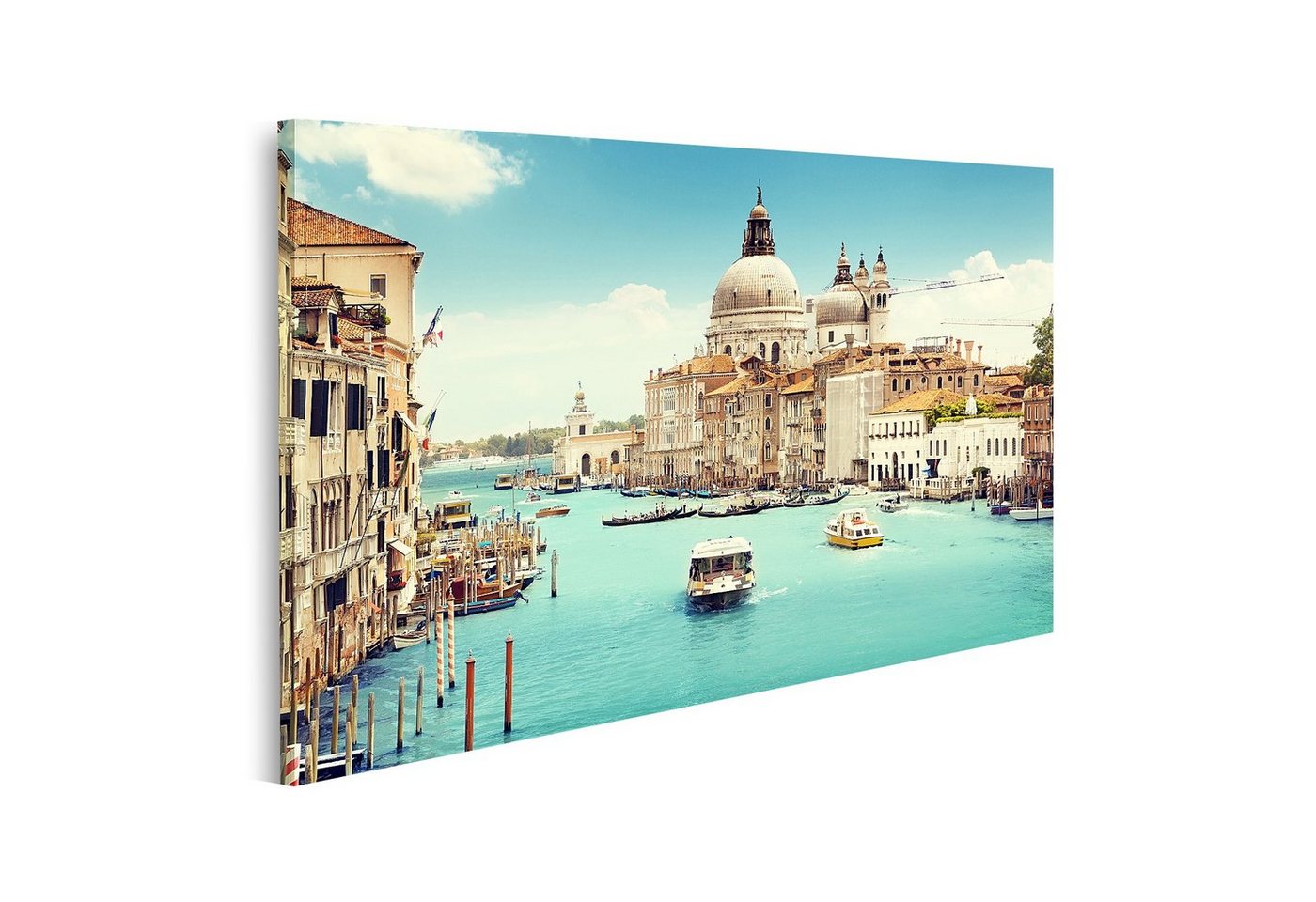 islandburner Leinwandbild Bild auf Leinwand Canal Grande Basilika Santa Maria Della Salute Vened von islandburner