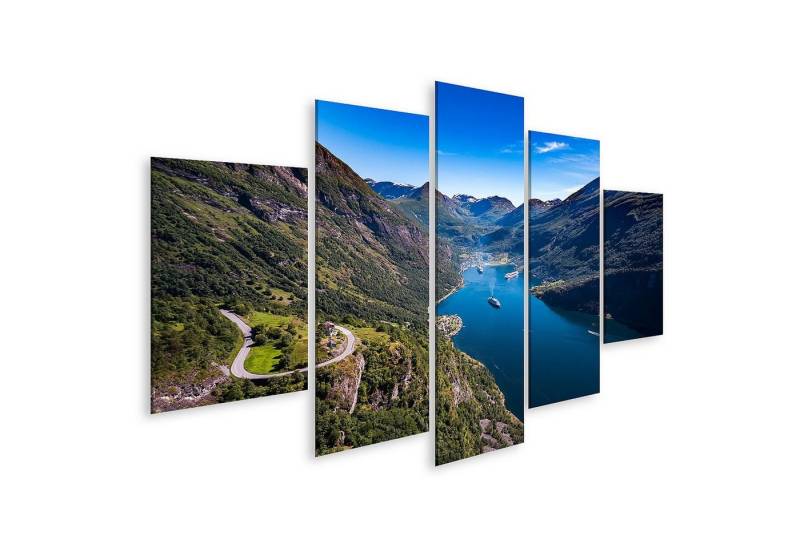 islandburner Leinwandbild Bild auf Leinwand Geiranger Fjord Wunderschöne Natur Norwegen Luftbild islandburner Leinwandbild Bild auf Leinwand Geiranger Fjord Wunderschöne Natur Norwegen Luftbild von islandburner