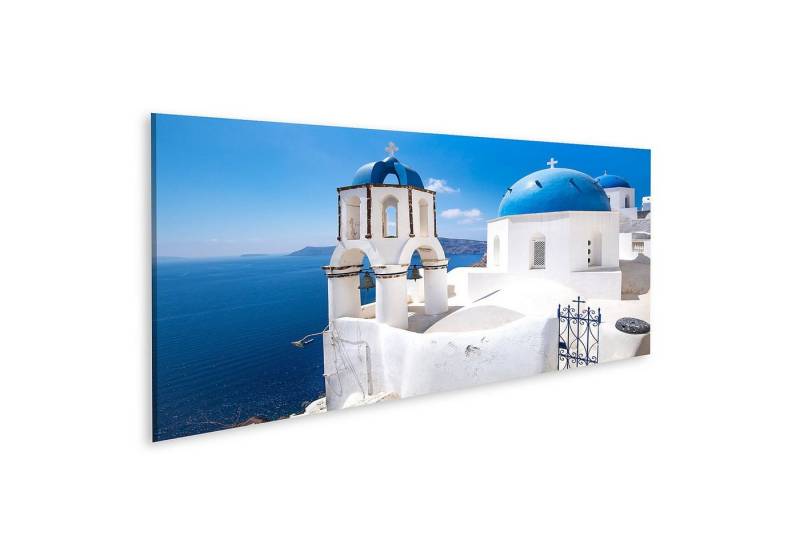 islandburner Leinwandbild Bild auf Leinwand Scenic View Of Traditional Cycladic Blue White And B von islandburner