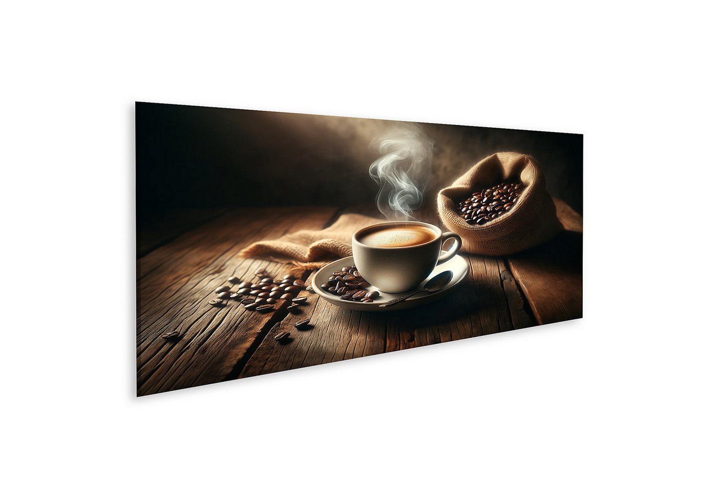 islandburner Leinwandbild Dampfende Kaffee cremige Oberfläche Untersetzer islandburner Leinwandbild Dampfende Kaffee cremige Oberfläche Untersetzer von islandburner