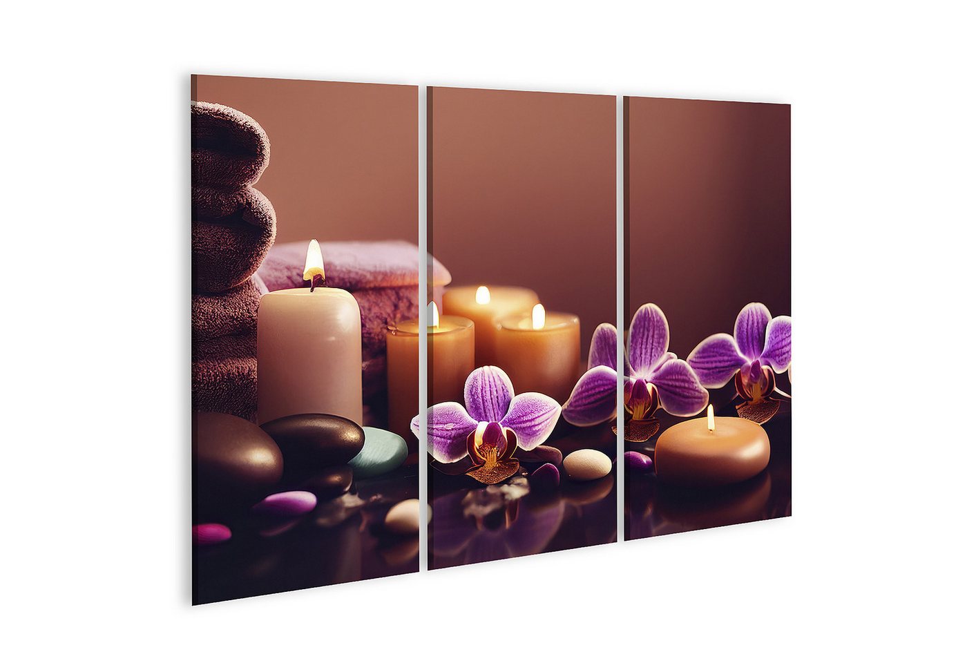 islandburner Leinwandbild Entspannung Kerzen Blumen Steine Spa Ambiente Wandbild islandburner Leinwandbild Entspannung Kerzen Blumen Steine Spa Ambiente Wandbild von islandburner
