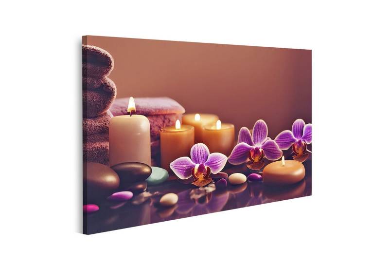islandburner Leinwandbild Entspannung Kerzen Blumen Steine Spa Ambiente Wandbild islandburner Leinwandbild Entspannung Kerzen Blumen Steine Spa Ambiente Wandbild von islandburner