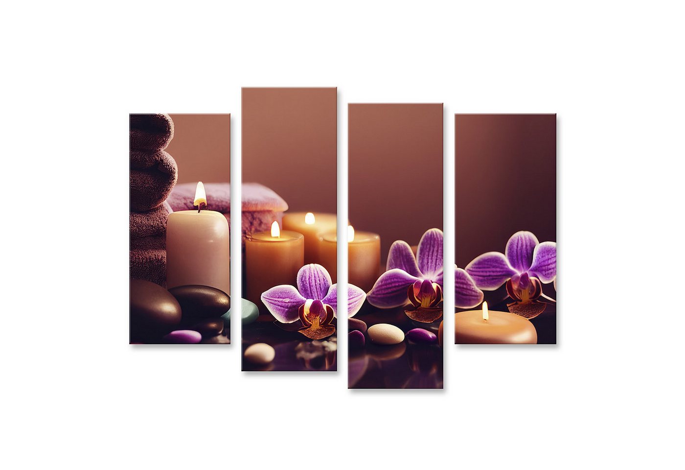 islandburner Leinwandbild Entspannung Kerzen Blumen Steine Spa Ambiente Wandbild islandburner Leinwandbild Entspannung Kerzen Blumen Steine Spa Ambiente Wandbild von islandburner