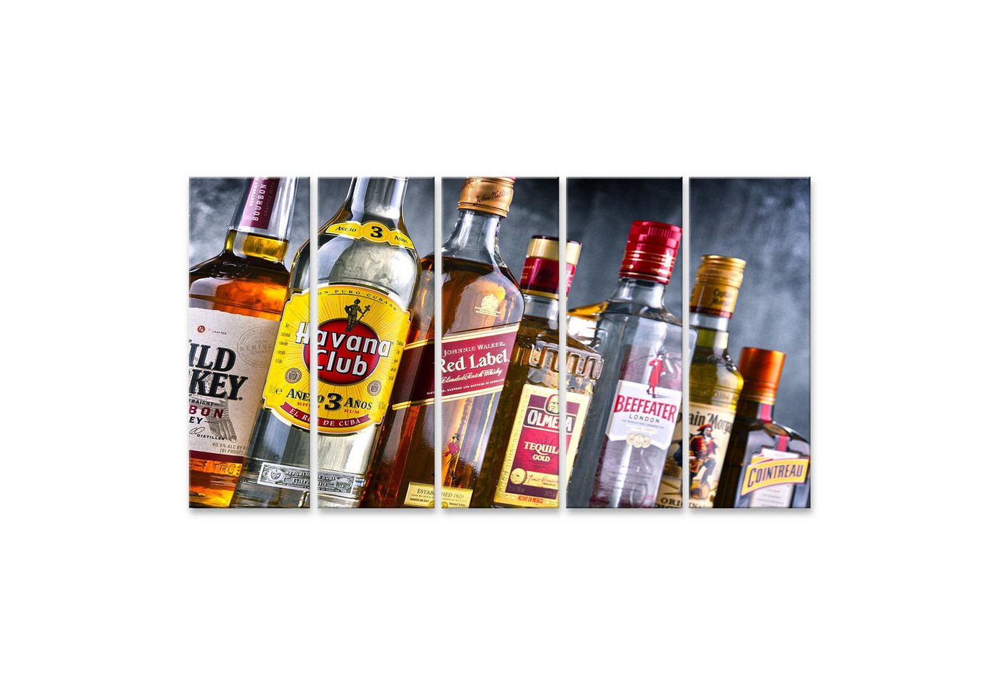 islandburner Leinwandbild Flaschen Sammlung Spirituosen Regale Bunt Sortiert Alkohol Wandbild islandburner Leinwandbild Flaschen Sammlung Spirituosen Regale Bunt Sortiert Alkohol Wandbild von islandburner