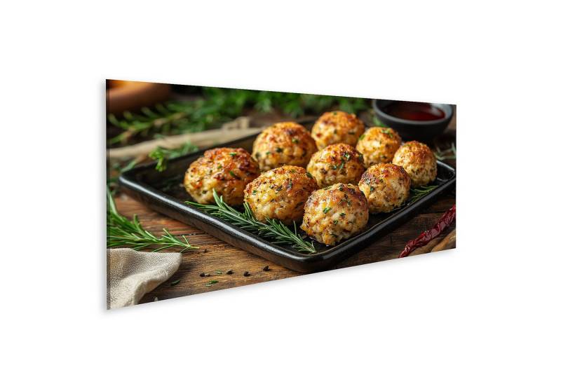 islandburner Leinwandbild Frische selbstgemachte Knödel auf einem Tablett serviert islandburner Leinwandbild Frische selbstgemachte Knödel auf einem Tablett serviert von islandburner