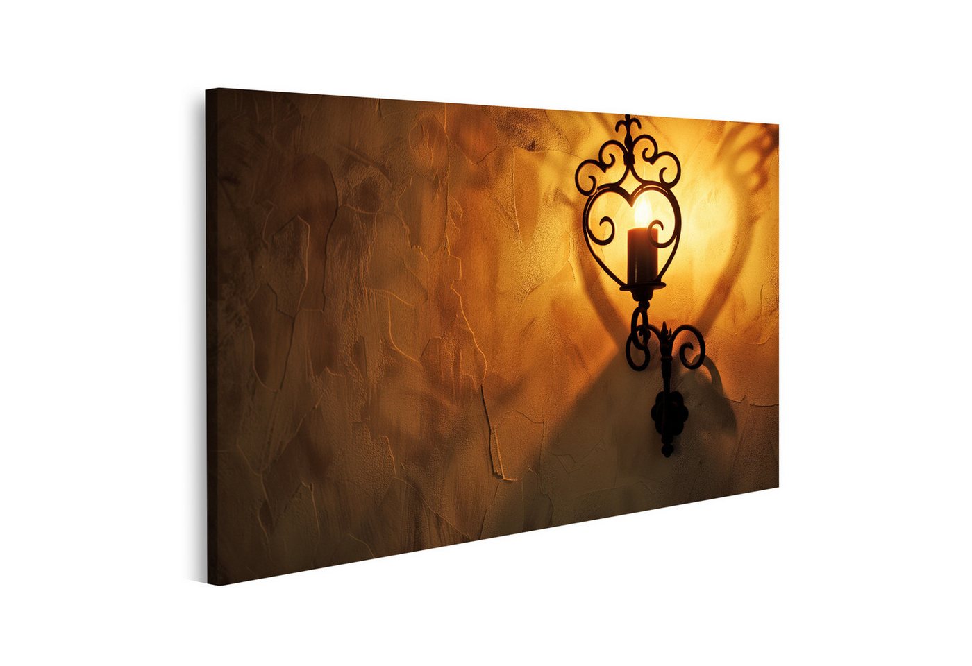 islandburner Leinwandbild Herzförmige Silhouetten-Wandlampe an der Wand Schlafzimmer Beleuchtung islandburner Leinwandbild Herzförmige Silhouetten-Wandlampe an der Wand Schlafzimmer Beleuchtung von islandburner