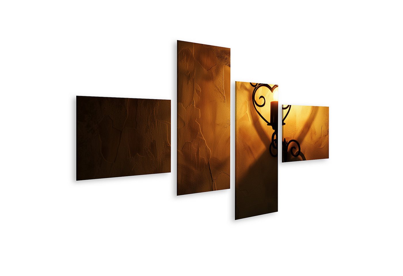 islandburner Leinwandbild Herzförmige Silhouetten-Wandlampe an der Wand Schlafzimmer Beleuchtung islandburner Leinwandbild Herzförmige Silhouetten-Wandlampe an der Wand Schlafzimmer Beleuchtung von islandburner