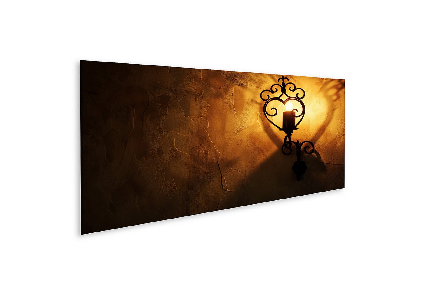 islandburner Leinwandbild Herzförmige Silhouetten-Wandlampe an der Wand Schlafzimmer Beleuchtung islandburner Leinwandbild Herzförmige Silhouetten-Wandlampe an der Wand Schlafzimmer Beleuchtung von islandburner