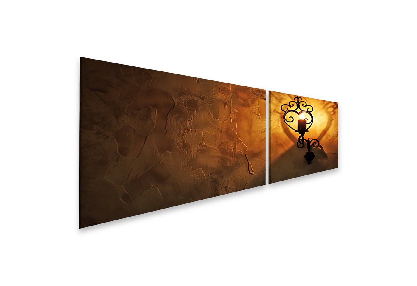 islandburner Leinwandbild Herzförmige Silhouetten-Wandlampe an der Wand Schlafzimmer Beleuchtung islandburner Leinwandbild Herzförmige Silhouetten-Wandlampe an der Wand Schlafzimmer Beleuchtung von islandburner