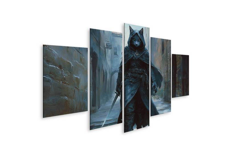 islandburner Leinwandbild Katzenmensch Dieb aus Pathfinder mit dunkelgrauem Fell islandburner Leinwandbild Katzenmensch Dieb aus Pathfinder mit dunkelgrauem Fell von islandburner