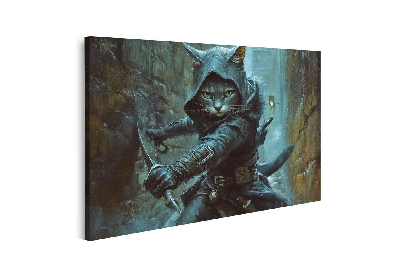 islandburner Leinwandbild Katzenvolk Dieb in Pathfinder mit dunkelgrauem Fell islandburner Leinwandbild Katzenvolk Dieb in Pathfinder mit dunkelgrauem Fell von islandburner