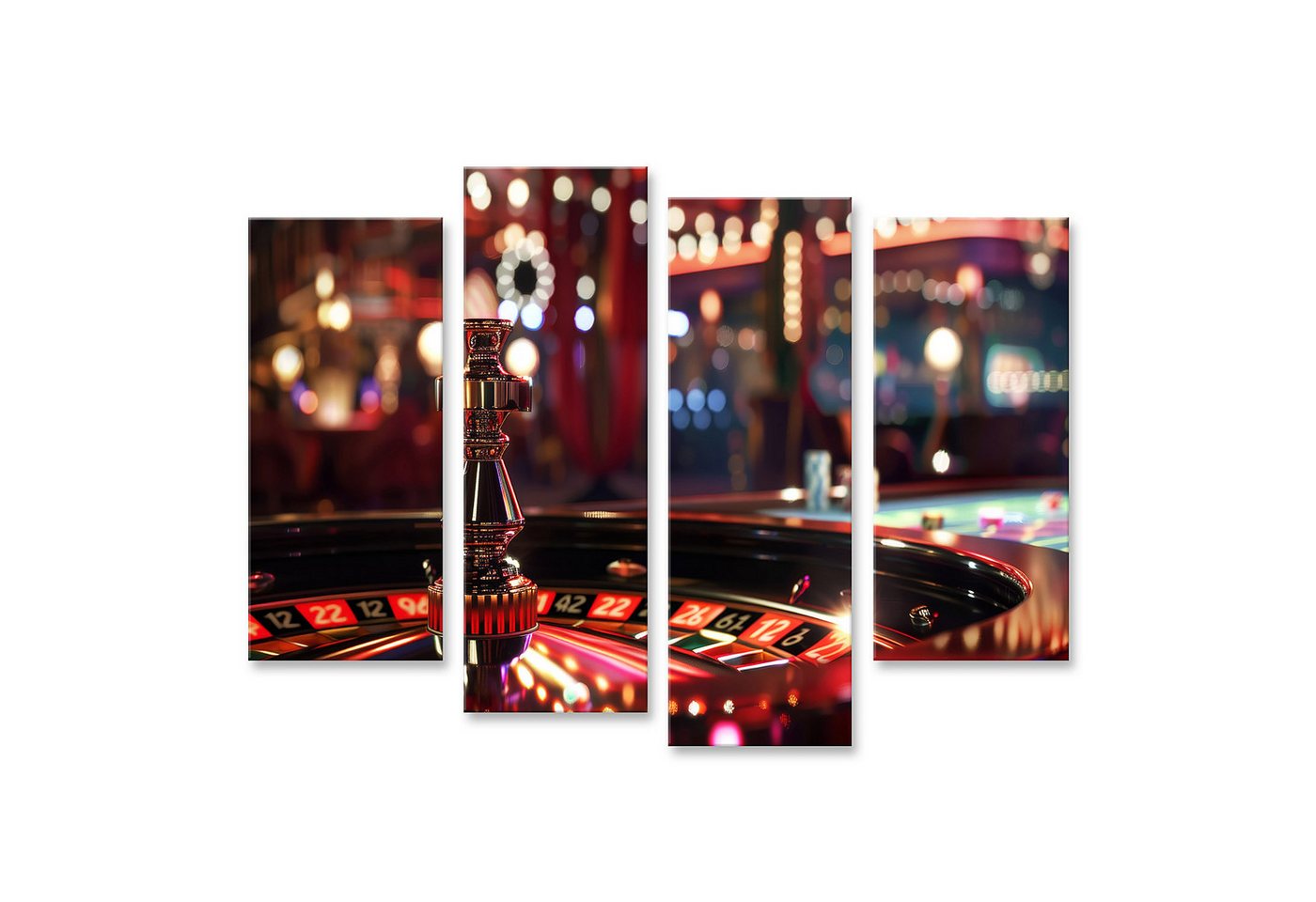islandburner Leinwandbild Nahaufnahme: Roulette-Tisch in prunkvollem Casino für Glücksspiel VIP islandburner Leinwandbild Nahaufnahme: Roulette-Tisch in prunkvollem Casino für Glücksspiel VIP von islandburner