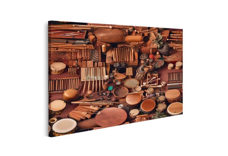 islandburner Leinwandbild Nahtlose Abstrakte Fliese Musik Thema Percussion Instrumente Bilder von islandburner