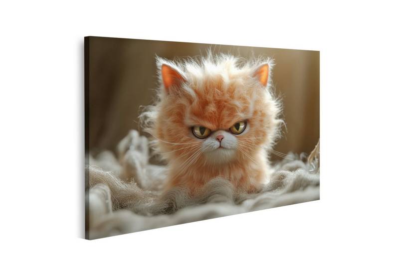 islandburner Leinwandbild Niedliches Gekritzeltes Kätzchen mit Zerzaustem Fell islandburner Leinwandbild Niedliches Gekritzeltes Kätzchen mit Zerzaustem Fell von islandburner