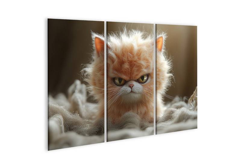 islandburner Leinwandbild Niedliches Gekritzeltes Kätzchen mit Zerzaustem Fell islandburner Leinwandbild Niedliches Gekritzeltes Kätzchen mit Zerzaustem Fell von islandburner