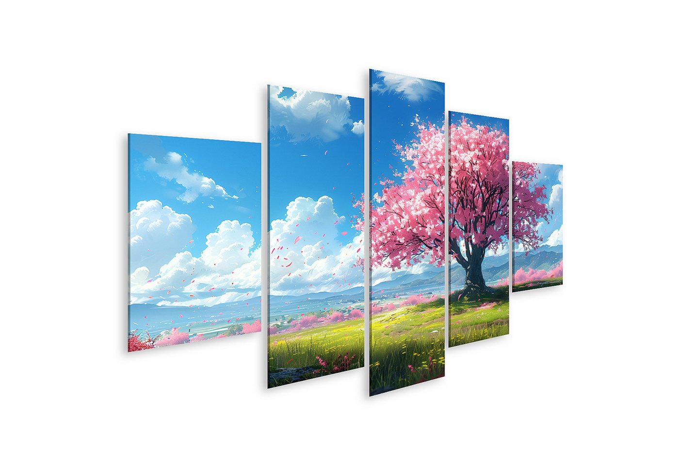 islandburner Leinwandbild Sakura-Wandbild: ßquinoktium-Fest feiert das Erwachen der Natur im Frü von islandburner