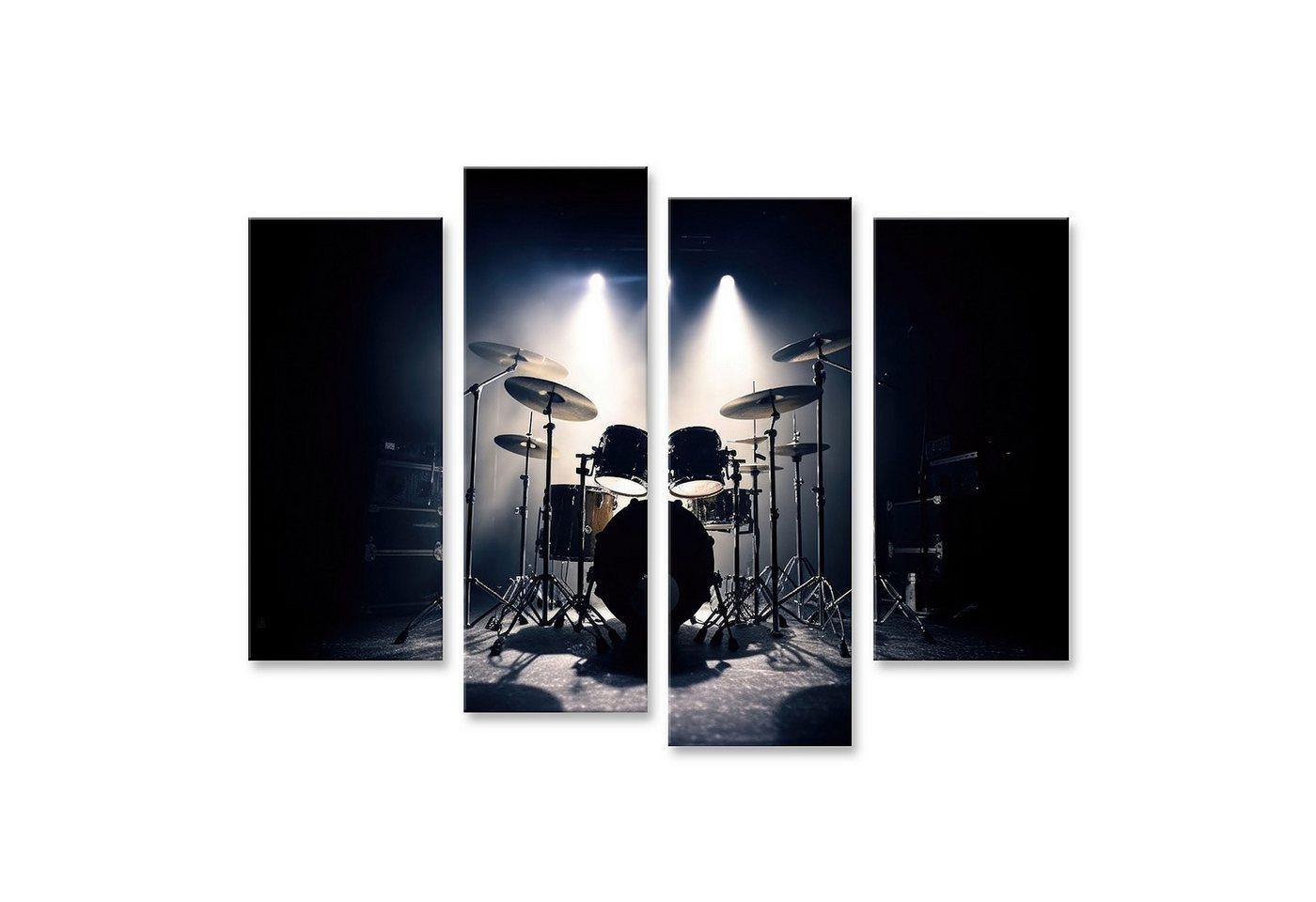 islandburner Leinwandbild Schlagzeug Drum Set Stage Band Spot Lighting Spotlight Kinde Bilder von islandburner