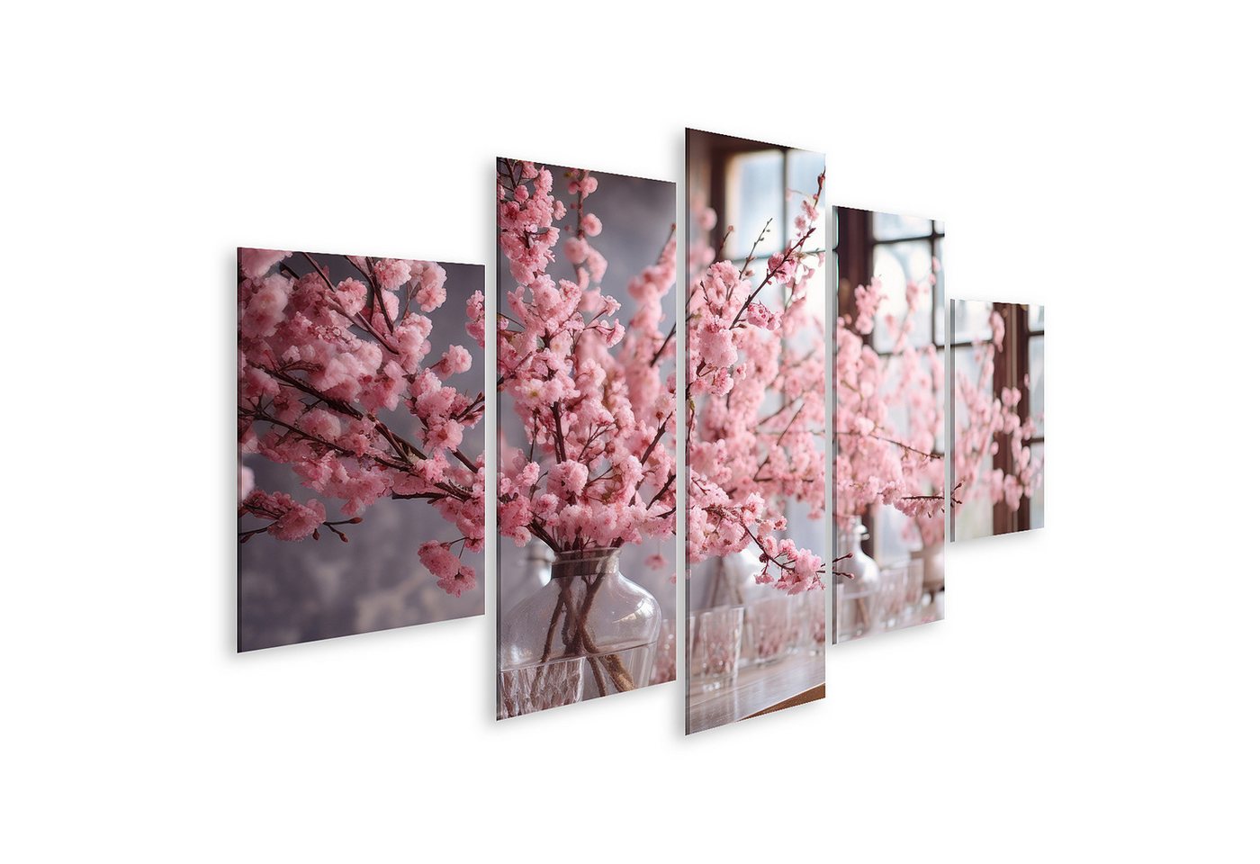 islandburner Leinwandbild Tisch mit rosa Sakura Blumen Bilder islandburner Leinwandbild Tisch mit rosa Sakura Blumen Bilder von islandburner