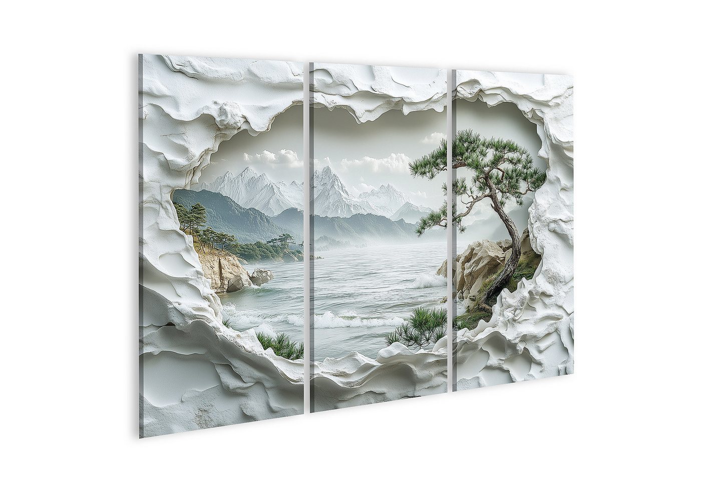 islandburner Leinwandbild Verzierter Gips Bilderrahmen Rand (2) von islandburner