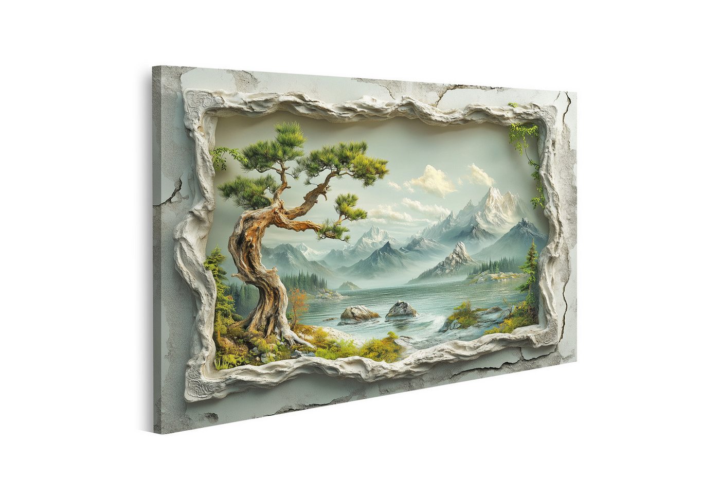 islandburner Leinwandbild Verzierter Gips Bilderrahmen Rand islandburner Leinwandbild Verzierter Gips Bilderrahmen Rand von islandburner