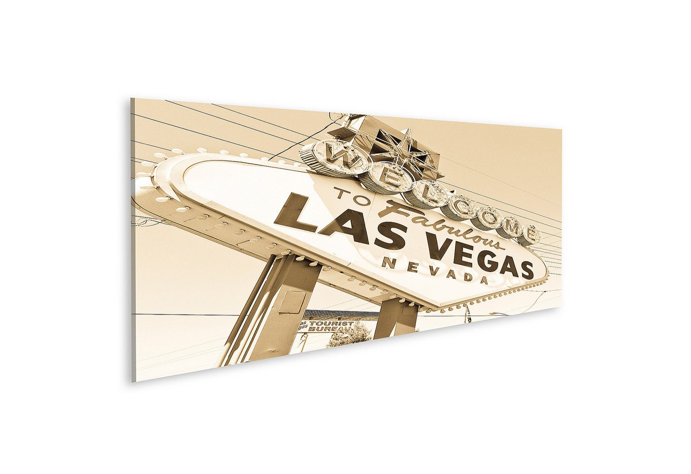 islandburner Leinwandbild Welcom to fabulous Las Vegas Nevada Schild Bilder von islandburner