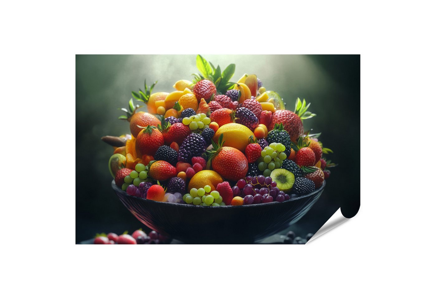 islandburner Poster, Farbenfrohe Schale mit frischem Obst islandburner Poster, Farbenfrohe Schale mit frischem Obst von islandburner