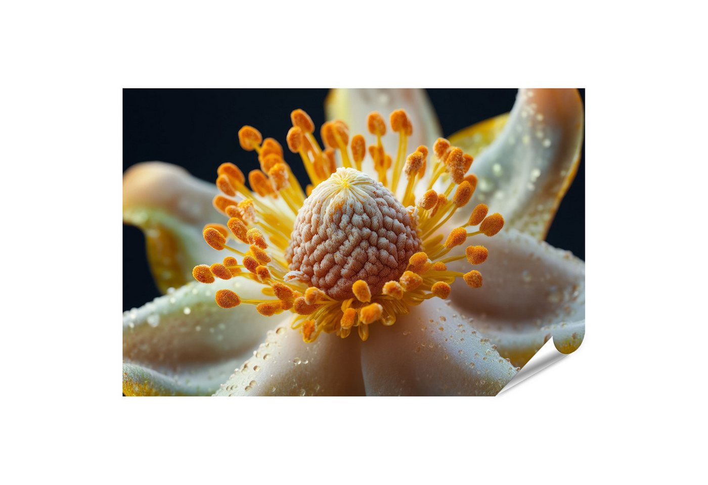 islandburner Poster, Nahaufnahme einer blühenden Pflanze mit Tautropfen islandburner Poster, Nahaufnahme einer blühenden Pflanze mit Tautropfen von islandburner