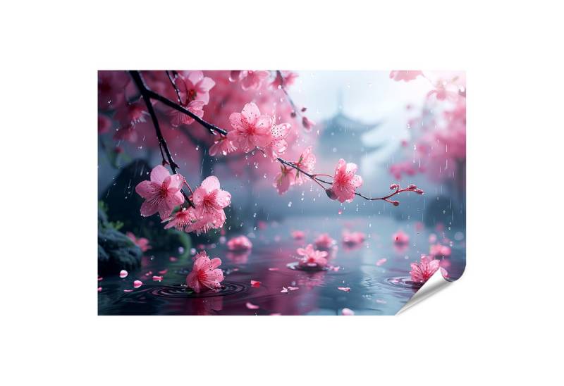 islandburner Poster Frühlingslandschaft im ßquinoktium: Wandbild zeigt erwachte Natur Wohn von islandburner