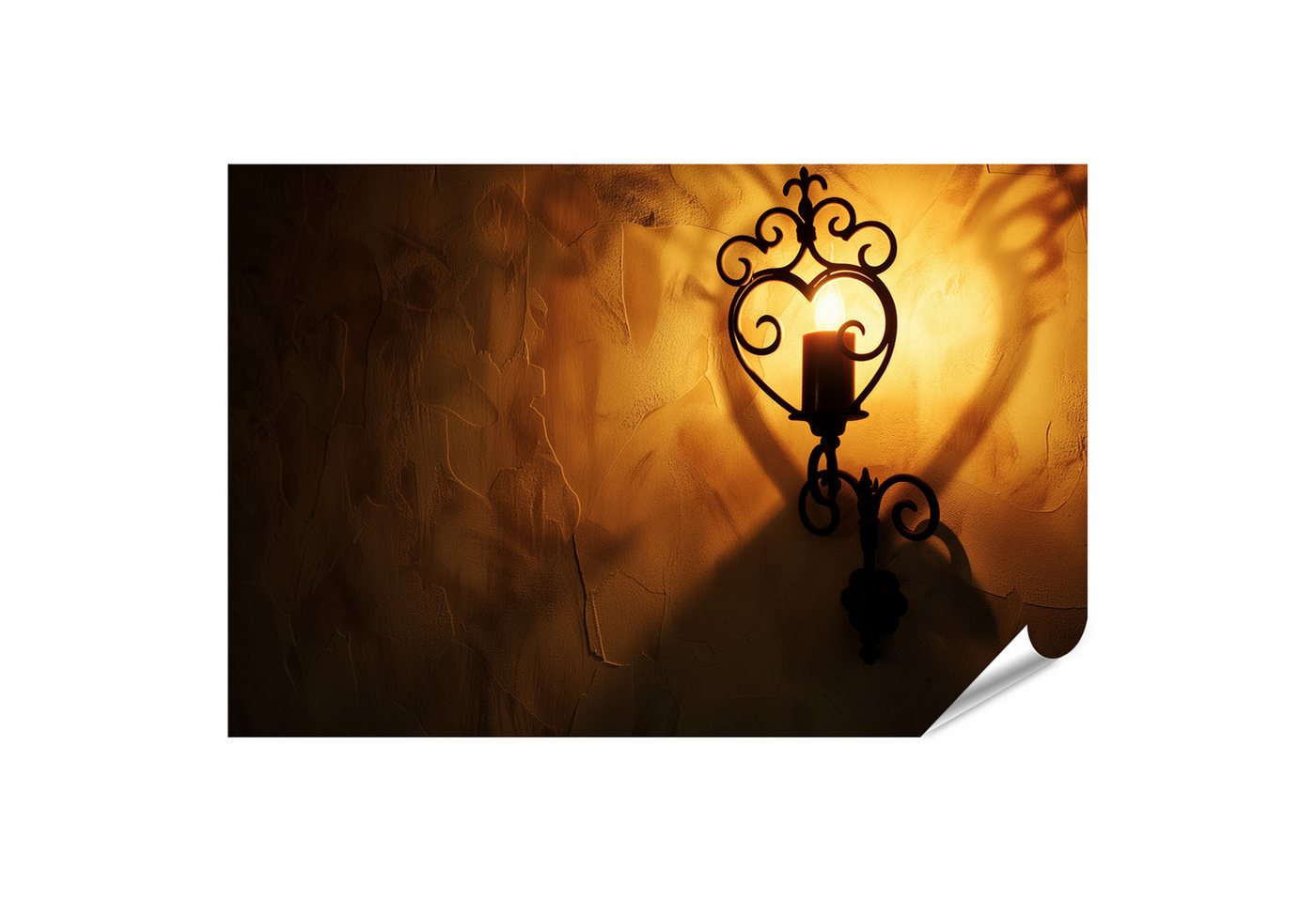 islandburner Poster Herzförmige Silhouetten-Wandlampe an der Wand Schlafzimmer Beleuchtung islandburner Poster Herzförmige Silhouetten-Wandlampe an der Wand Schlafzimmer Beleuchtung von islandburner