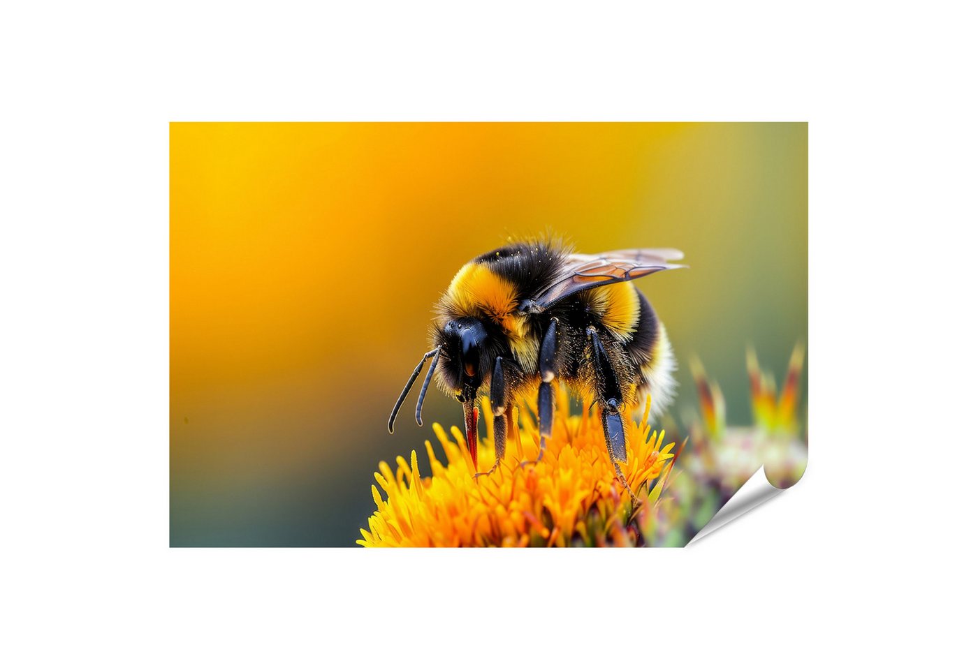 islandburner Poster Hummel Auf Blume Bei Sonnenschein Wandbild islandburner Poster Hummel Auf Blume Bei Sonnenschein Wandbild von islandburner