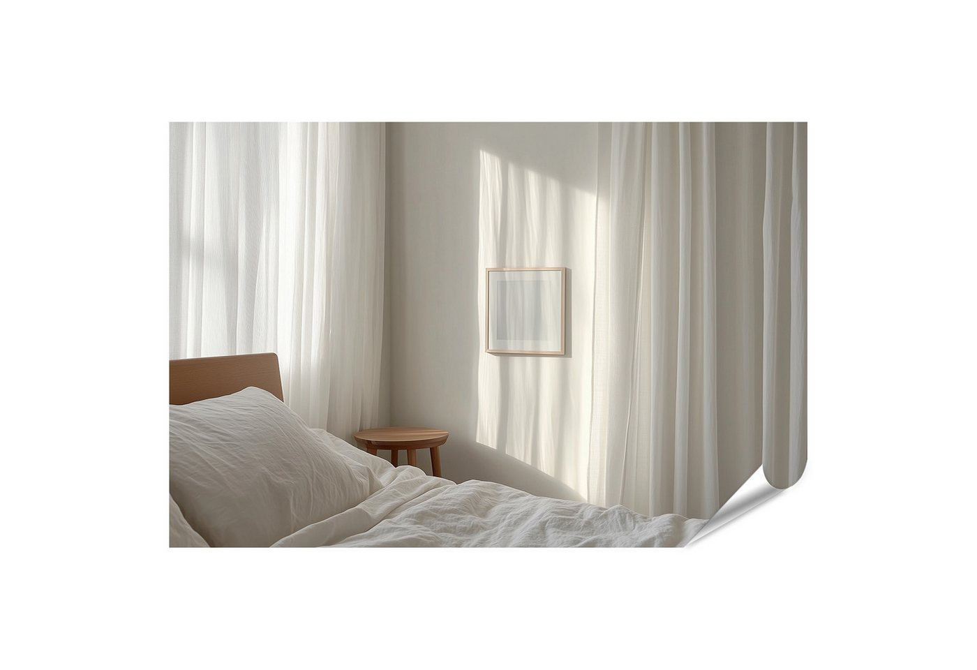 islandburner Poster Licht und Schatten im Schlafzimmer mit Vorhang islandburner Poster Licht und Schatten im Schlafzimmer mit Vorhang von islandburner