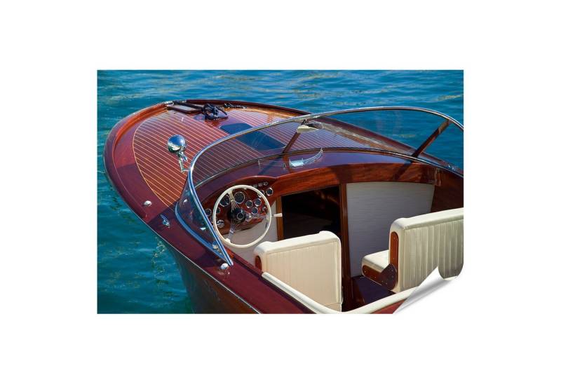 islandburner Poster Luxusboot Aus Holz Como Garda See Lago Di Passend Für Riva H Bilder von islandburner