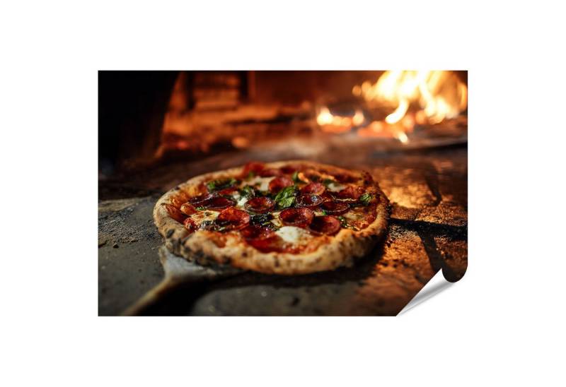 islandburner Poster Pizza frisch aus dem Holzofen Wandbild islandburner Poster Pizza frisch aus dem Holzofen Wandbild von islandburner