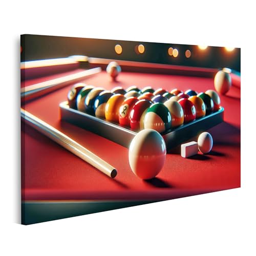 islandburner Prime Bild auf Leinwand Buntes Billardspiel auf rotem Billard Tisch Bilder Wandbilder Poster islandburner Prime Bild auf Leinwand Buntes Billardspiel auf rotem Billard Tisch Bilder Wandbilder Poster von islandburner
