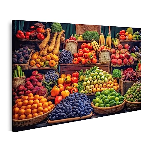 islandburner Prime Bild auf Leinwand Bustling Fresh Market Reihen Buntes Obst und Gemüse KI Bustling Fresh Bilder Wandbilder Poster islandburner Prime Bild auf Leinwand Bustling Fresh Market Reihen Buntes Obst und Gemüse KI Bustling Fresh Bilder Wandbilder Poster von islandburner