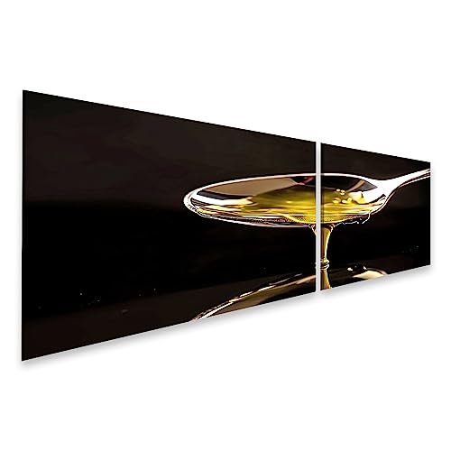 islandburner Prime Bild auf Leinwand Goldfarbenes Olivenöl Das Mit Einem Löffel Ausgegossen Wird Golde Bilder Wandbilder Poster von islandburner